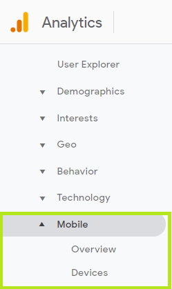 Mobile Conversion Rate in Google Analythics